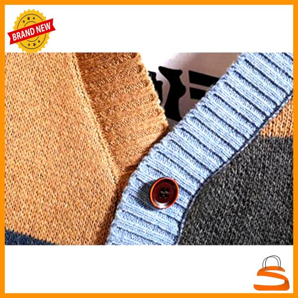 Knitted Cardigan Sweater Long Sleeve Buttons Lightweight Soft Classic Minimal - Picture 6 of 7